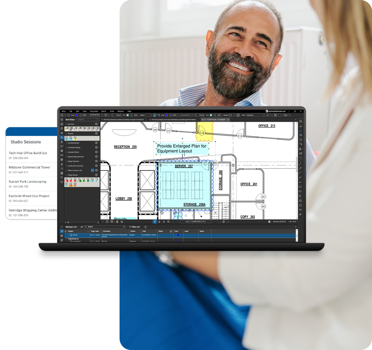 PDF-Plansoftware für Bauprojekte – Bluebeam Revu beim Messen und Markieren von PDF-Plänen